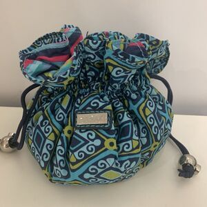Hadaki Small Drawstring Bag Womens Purse Evening Party Geometric Print